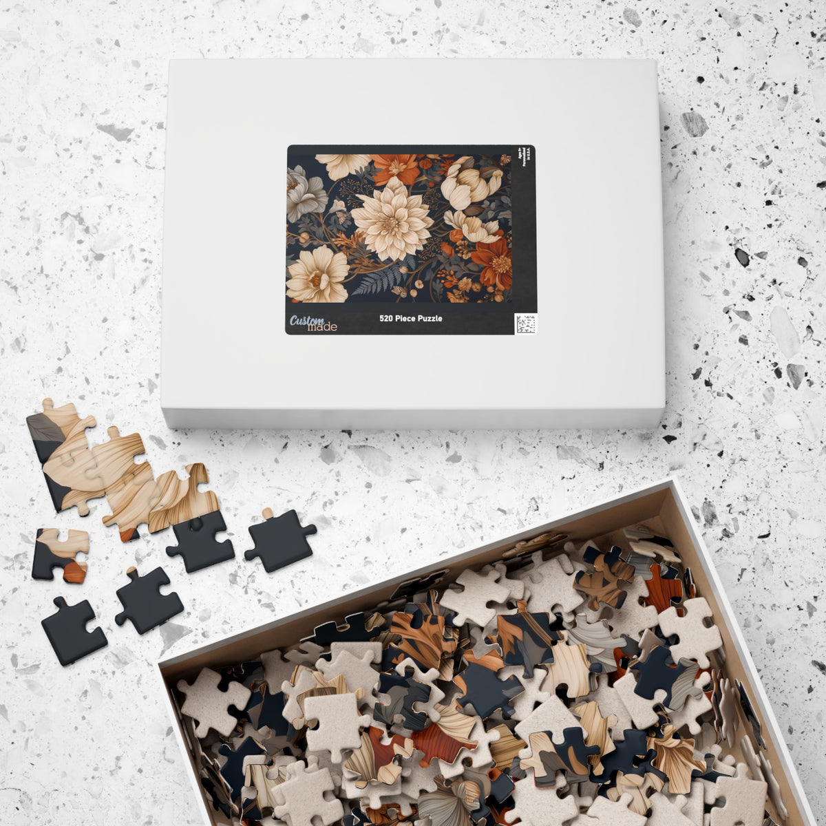 Nocturne in Ivory and Copper Jigsaw Puzzle
