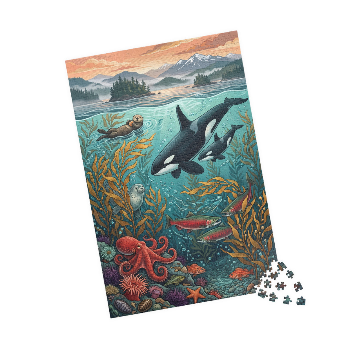Beneath the Cedar Coast Jigsaw Puzzle