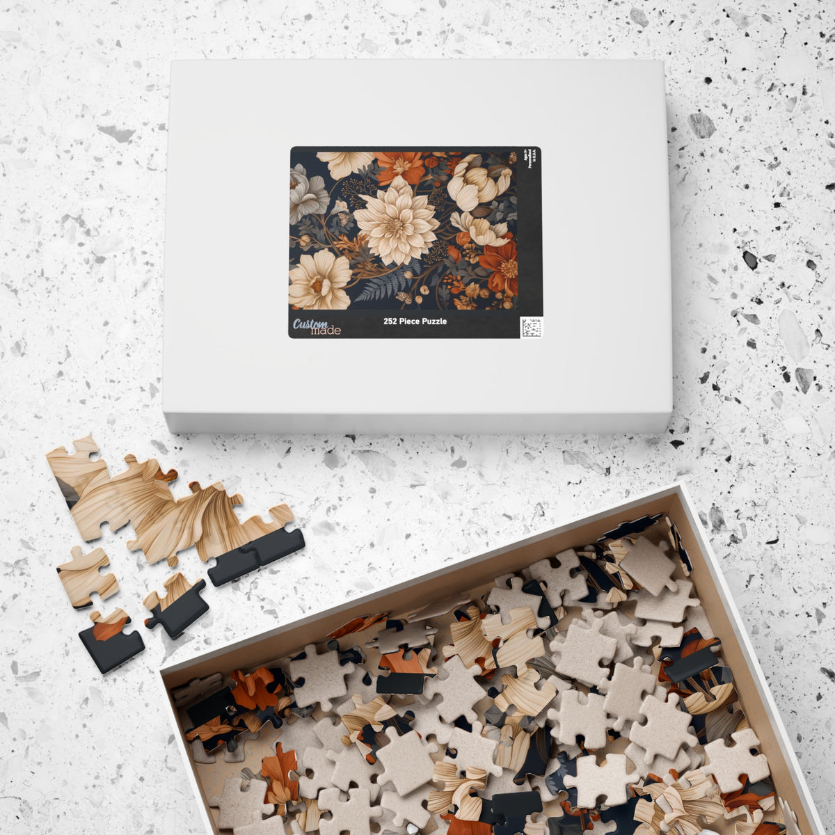 Nocturne in Ivory and Copper Jigsaw Puzzle