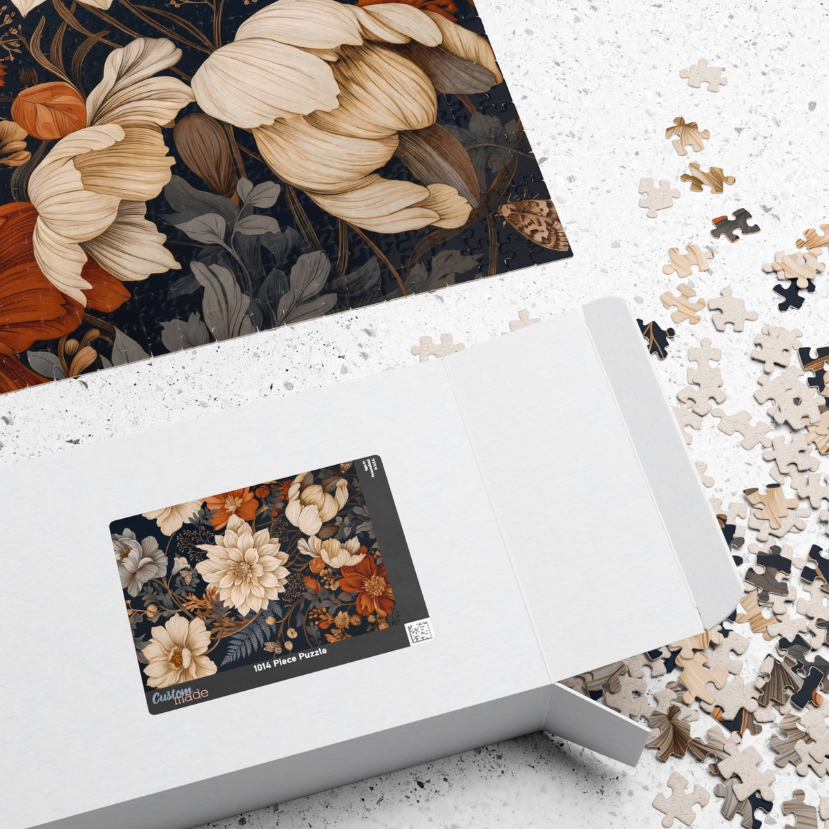 Nocturne in Ivory and Copper Jigsaw Puzzle