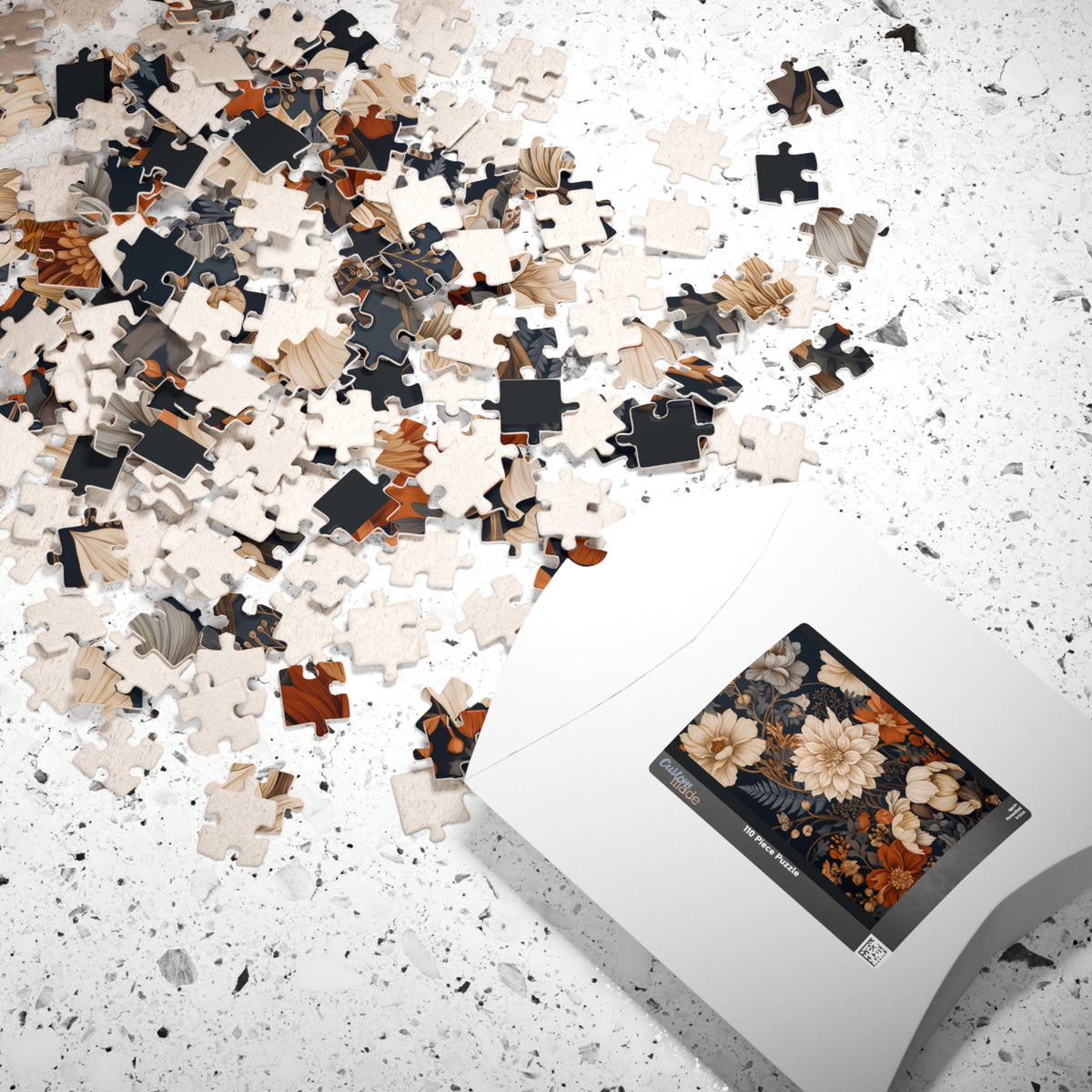 Nocturne in Ivory and Copper Jigsaw Puzzle
